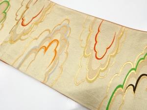 アンティーク　雲模様織り出し袋帯（材料）